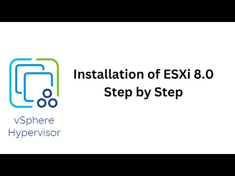 Installation of ESXi 8.0  Step by Step on VMware Workstation Pro