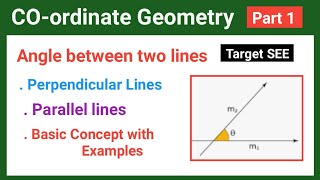 01: Coordinate geometry class 10 optional math || angle between two lines || Angle between two lines