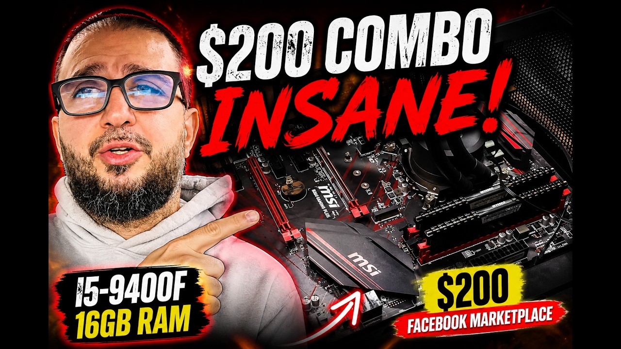 $200 Gaming PC Combo in 2026? This i5-9400F Build Is an Absolute