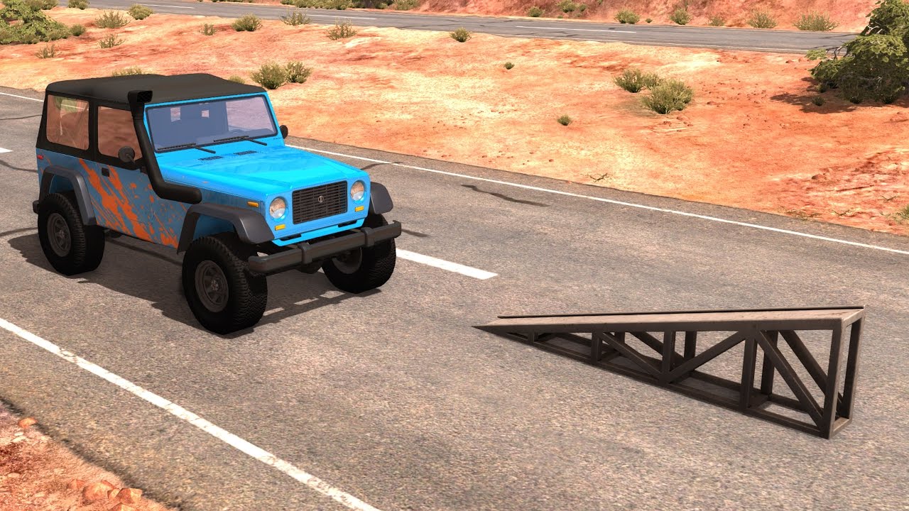 High Speed Flip Ramp Crashes #5 - BeamNG DRIVE