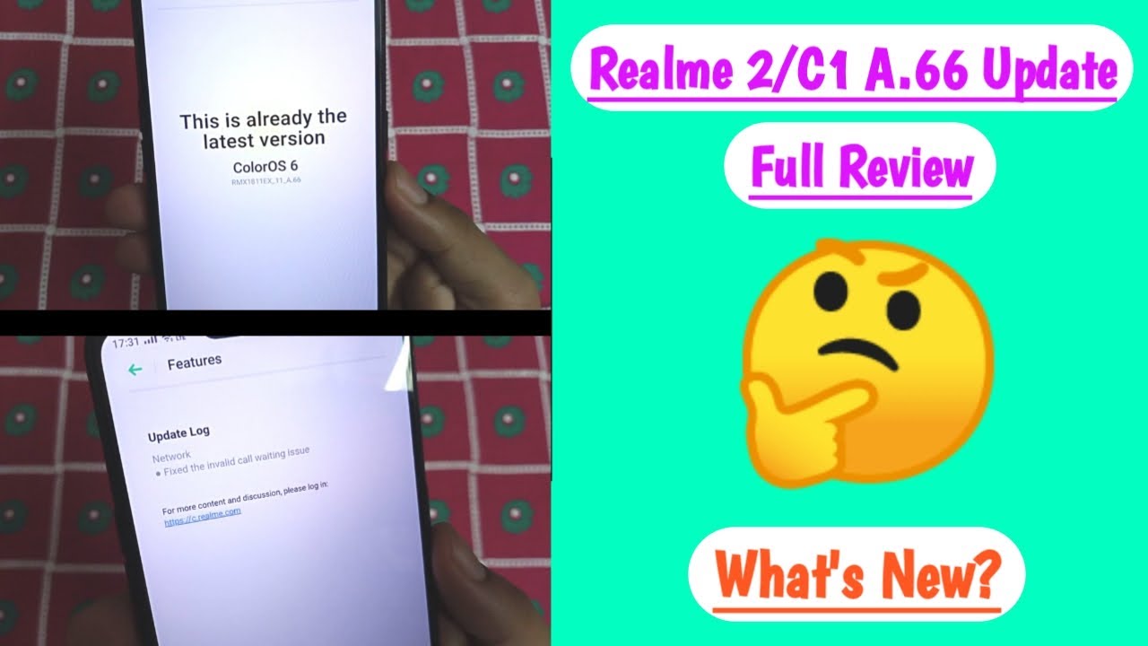 Realme 2/C1 A.66 Update Review | Realme 2/C1 April 2020 New Update Full Review ~ Rocko RJ 😃