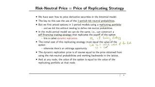 financial engineering & risk management:Replicating strategies in binomial model