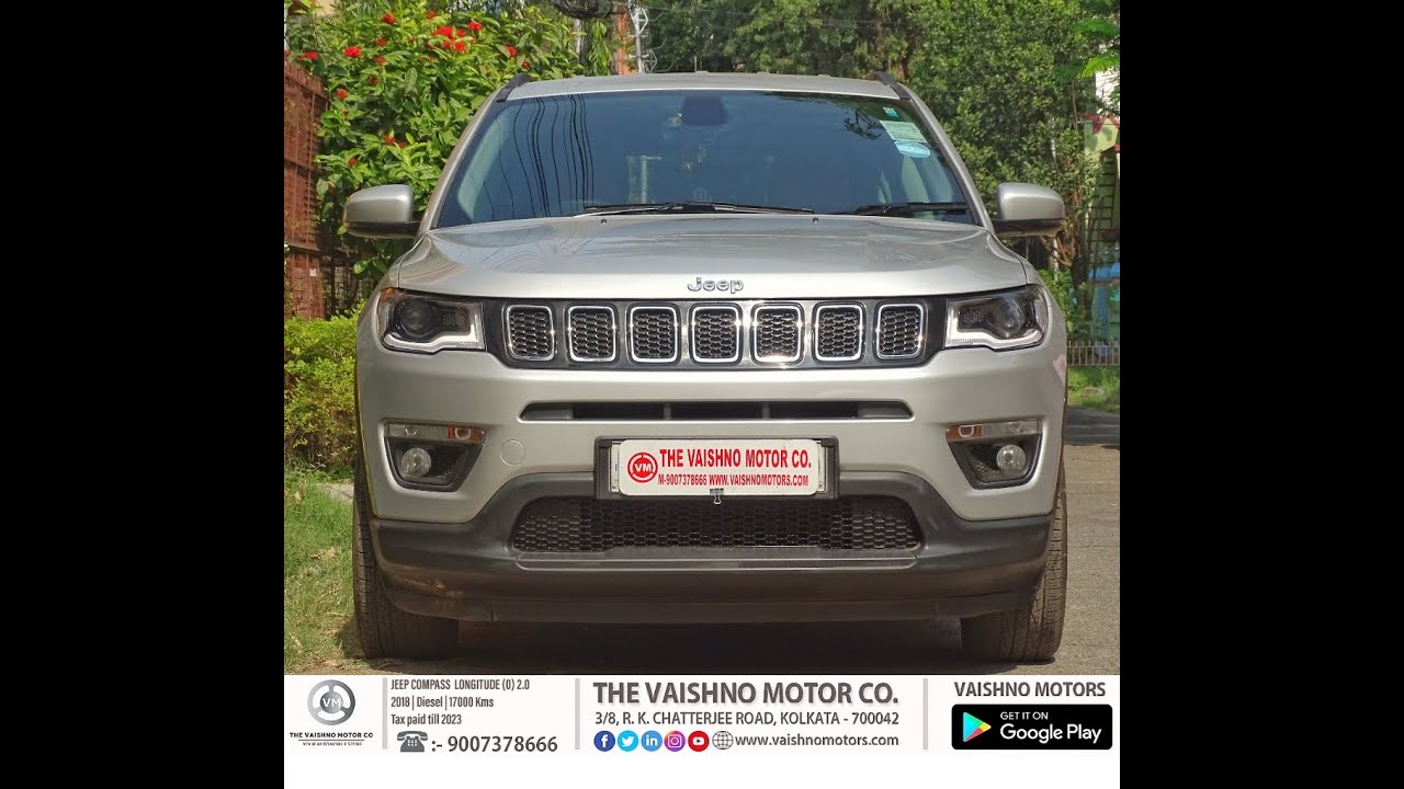 💥Jeep Compass longitude (O) 2.0 D💥 2018 Model Tax Paid 2023 17 K