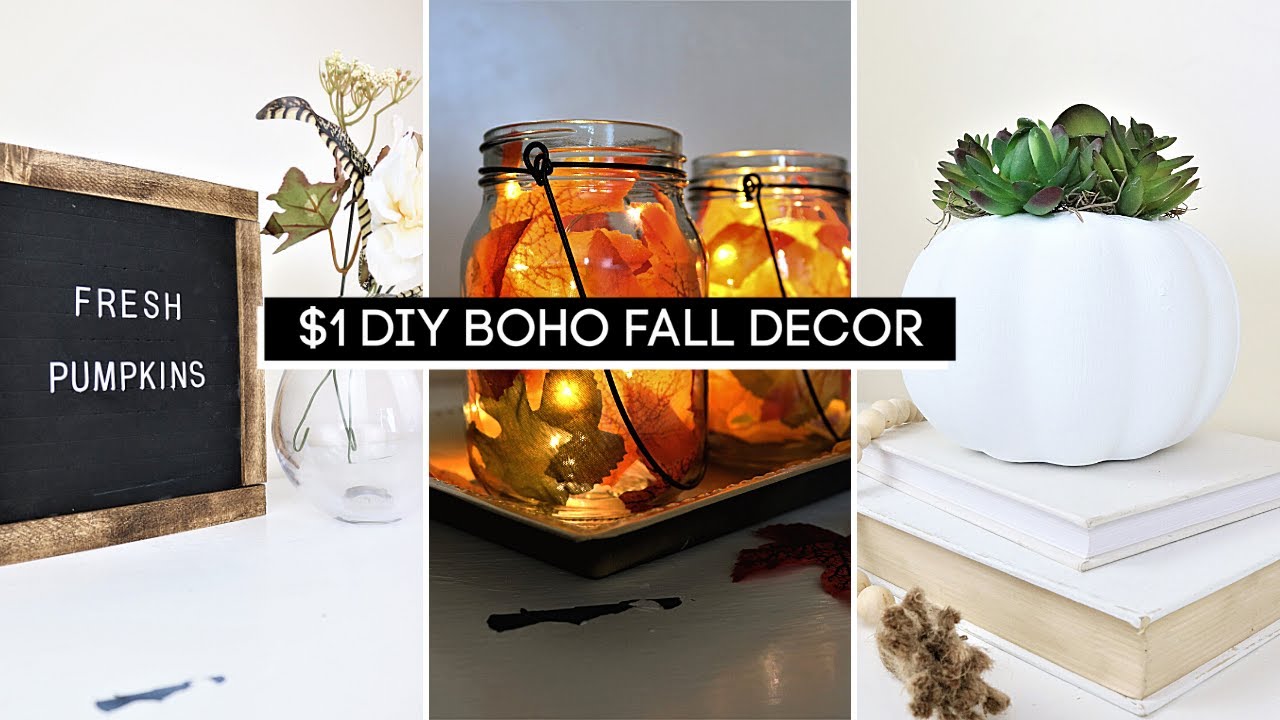 DIY Dollar Tree Farmhouse Fall Decor [2020] - YouTube