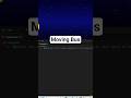 Moving Bus &amp; Random Stars Animation 🚌✨ | Creative Coding | Code Skillzz | #shorts