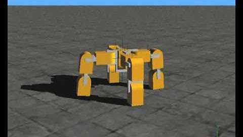 Locomotion of a modular robot in Webots simulation