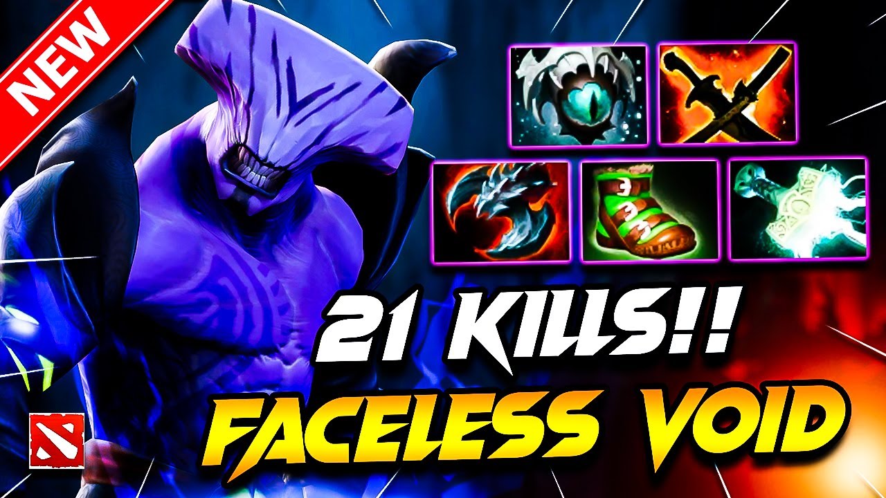 Dota 2 FACELESS VOLD Gameplay | (x21 Kill) Faceless Void DOTA 2 Carry Build Pro Gameplay 7.39