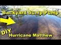 How to Fix Back Yard Flood, DIY, Hurricane Matthew Emergency