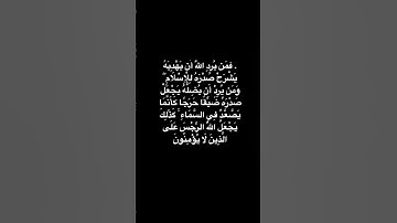 فمن يرد الله ان يهدية سورة الانعام فارس عباد🌧#islam #allahuakbar