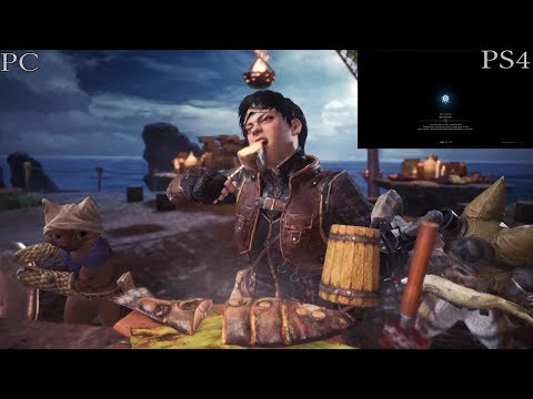 Monster Hunter World - Loading time comparison between PC and PS4