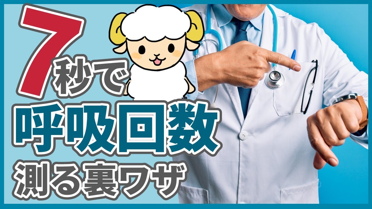 【裏ワザ】忙しい時に7秒で呼吸回数を測る方法