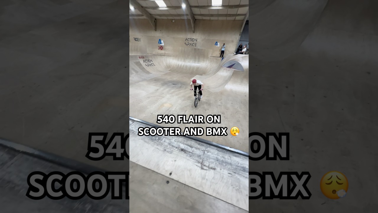 He makes 540 flairs look easy! 😮‍💨🛴🚲 Charley Dyson 