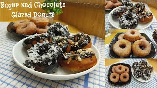 Donuts| chocolate and sugar glazed donuts | @macbynimo