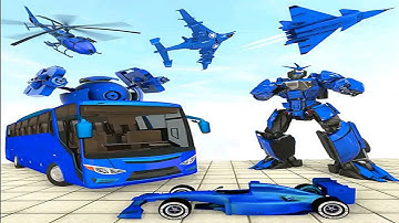 Bus Robot Car Game: Robot Multiple Transformation Game 2021 - Android Gameplay