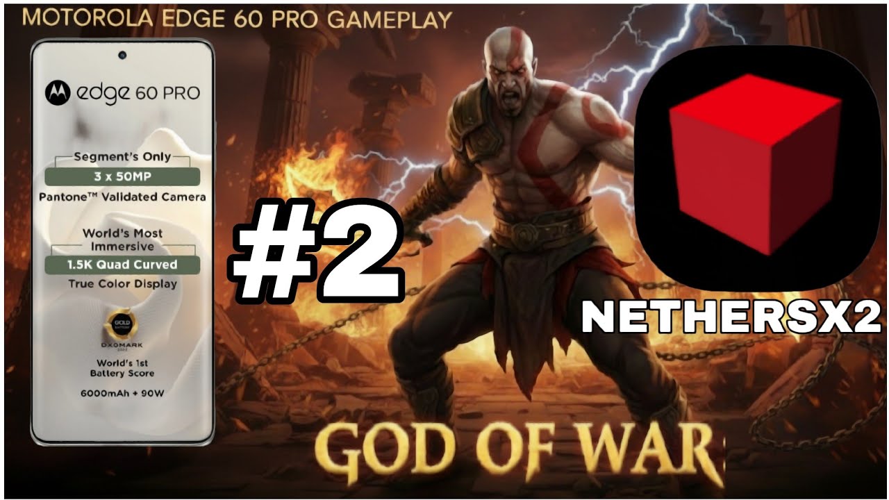 GOD OF WAR 2# GOD MODE || NETHERSX2 P2 EMULATOR || MOTOROLA EDGE 60 PRO MOBILE NO COMMENTARY 