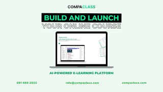 COMPA Class – Build and Launch Your Online Course All by Yourself | AI-Powered E-learning Platform