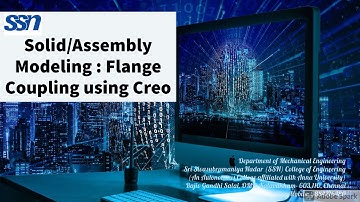Flange Coupling Assembly demonstration : Creo : Solid Modeling