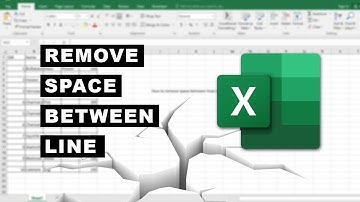 How to remove space between lines in excel cell