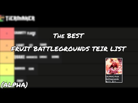 Fruit Battlegrounds Fruit Tier List!  Ranking All Best Fruit Tier List In Fruit  Battleground Roblox 