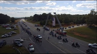 Polk County Police Department Detective Kristen Hearne Funeral Procession  10/3/17