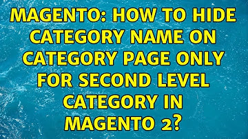 Magento: How to hide category name on category page only for second level category in magento 2?