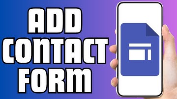 How to Add a Contact Form on Google Sites