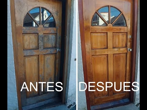 Video: ¿Cómo se lija una puerta de madera vieja?