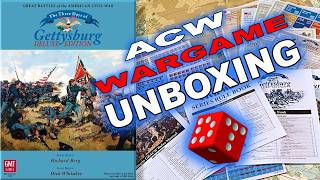 Three Days of Gettysburg: Deluxe Edition UNBOXING PREVIEW | ACW WARGAME Board Game