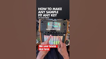 How to make any sample fit any key on Akai Force #AkaiForce #akaipro #musicproduction