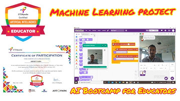 Machine Learning project (Day 3) of Artificial Intelligence Bootcamp for Educators #pictoblox