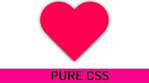 How to make Heart using Pure CSS || HTML CSS Tutorial || Player Of Code
