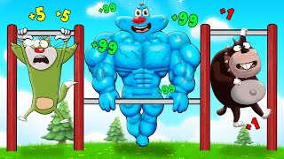 Roblox Oggy Beat Everyone In Pull Up Challange With Jack