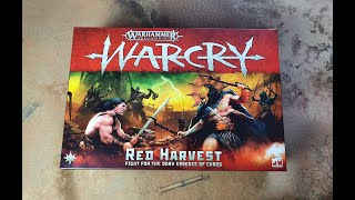 Warhammer Age of Sigmar: Warcry Red Harvest Unboxing and Review