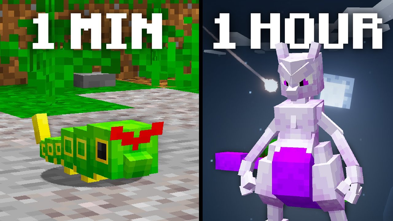 1 Min VS 1 Hour to Catch Pokemon, then Battle My Rival!