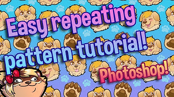How to make a repeating pattern in Photoshop! SUPER EASY! | Tutorial