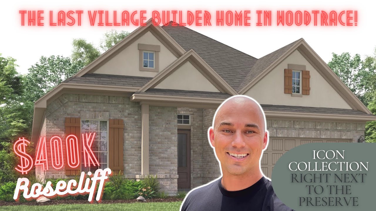 Village Builder Woodtrace Rosecliff 2462 SF 3 Bedrooms 3.5