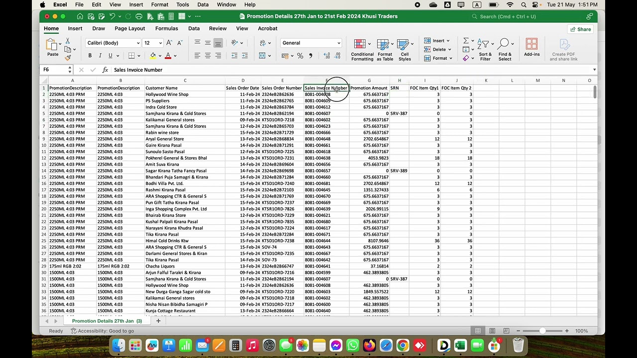 Date Preparation For Topsheet cocacola claim