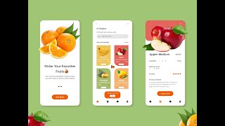 Fruit shop app UI | Flutter | Django rest framework