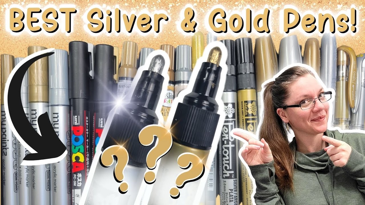 Gold & Silver Metallic Paint Pens for Rock Painting, Vietnam