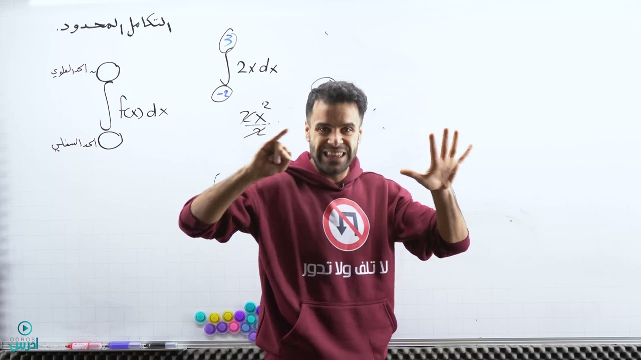 تكاملات الخاصة(التكامل المحدود - توجيهي علمي) - الأستاذ منذر أبو عواد