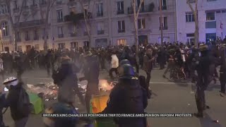 King Charles III Visit To France Delayed By Protests As Anger Mounts Over Macron's Pension Reforms
