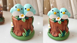 Birdies Clay Tutorial | Cold Porcelain Clay | Air Dry Clay | Clay Craft Ideas