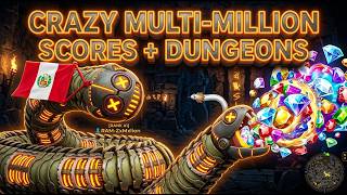 CRAZY MULTI-MILLION SCORES + DUNGEONS RUNS in Little Big Snake!!!