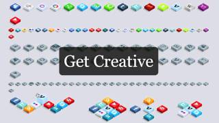 Social 3D Icons HTML