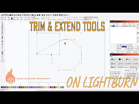 Trim & Extend Tools on Lightburn | LIT Tutorials