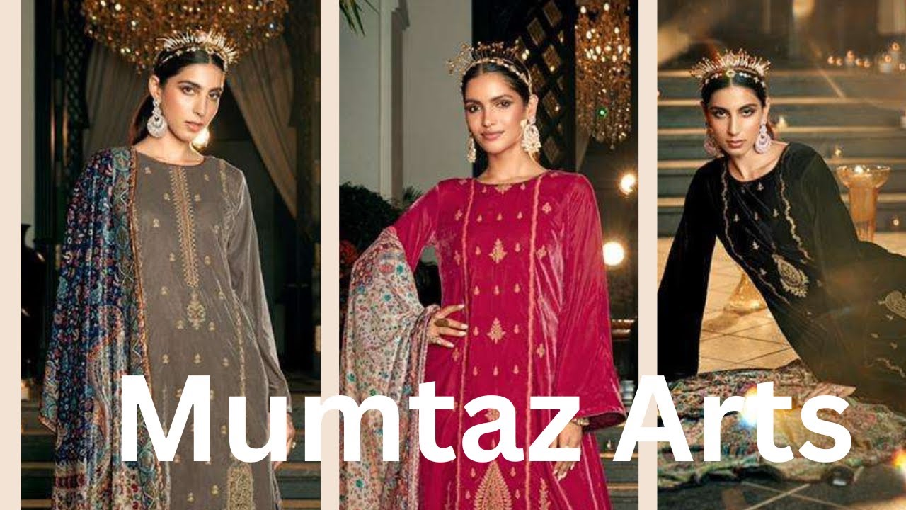 Mumtaz arts velvet suits with Dupatta new collection 2022