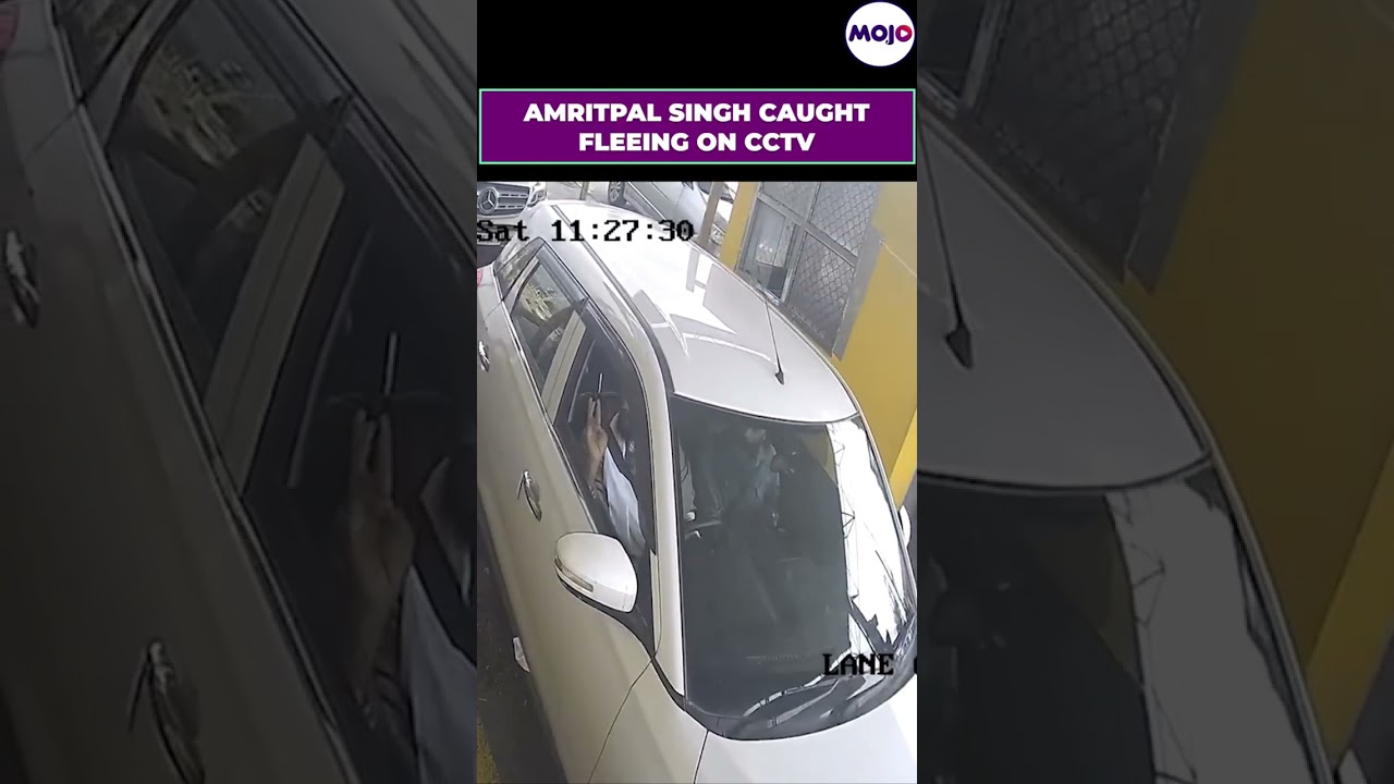 WATCH- Video Of Amritpal Singh Fleeing Jalandhar As Punjab Police Crackdown On Khalistani Elements