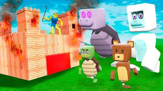 ¿Podrán los MONSTRUOS de SUPER BEAR ADVENTURE DESTRUIR mi BUNKER? - Garry's Mod