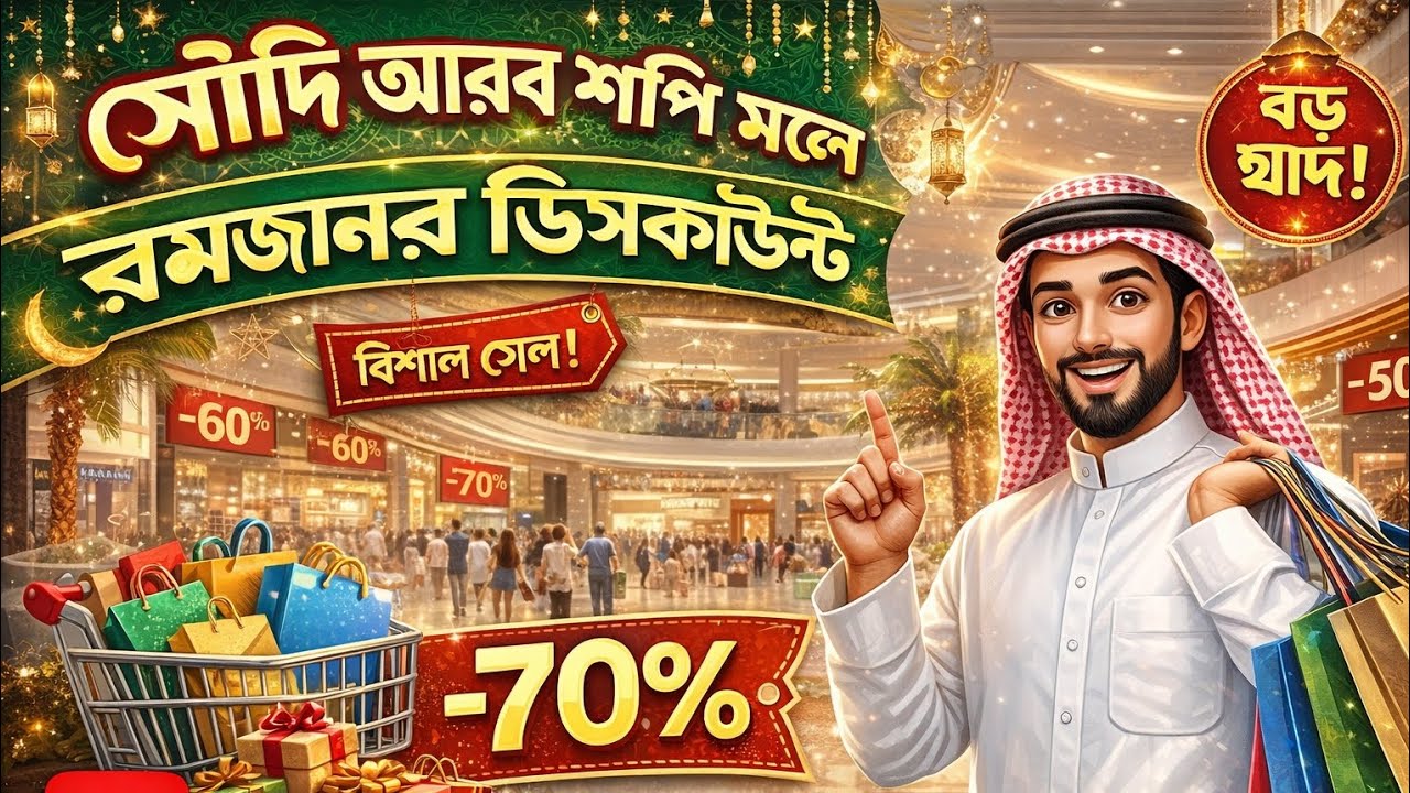 সৌদি আরব শপিং#মলে রমজানের#ডিসকাউন্ট Ramadan discounts in#Saudi Arabia shopping malls#vlog 