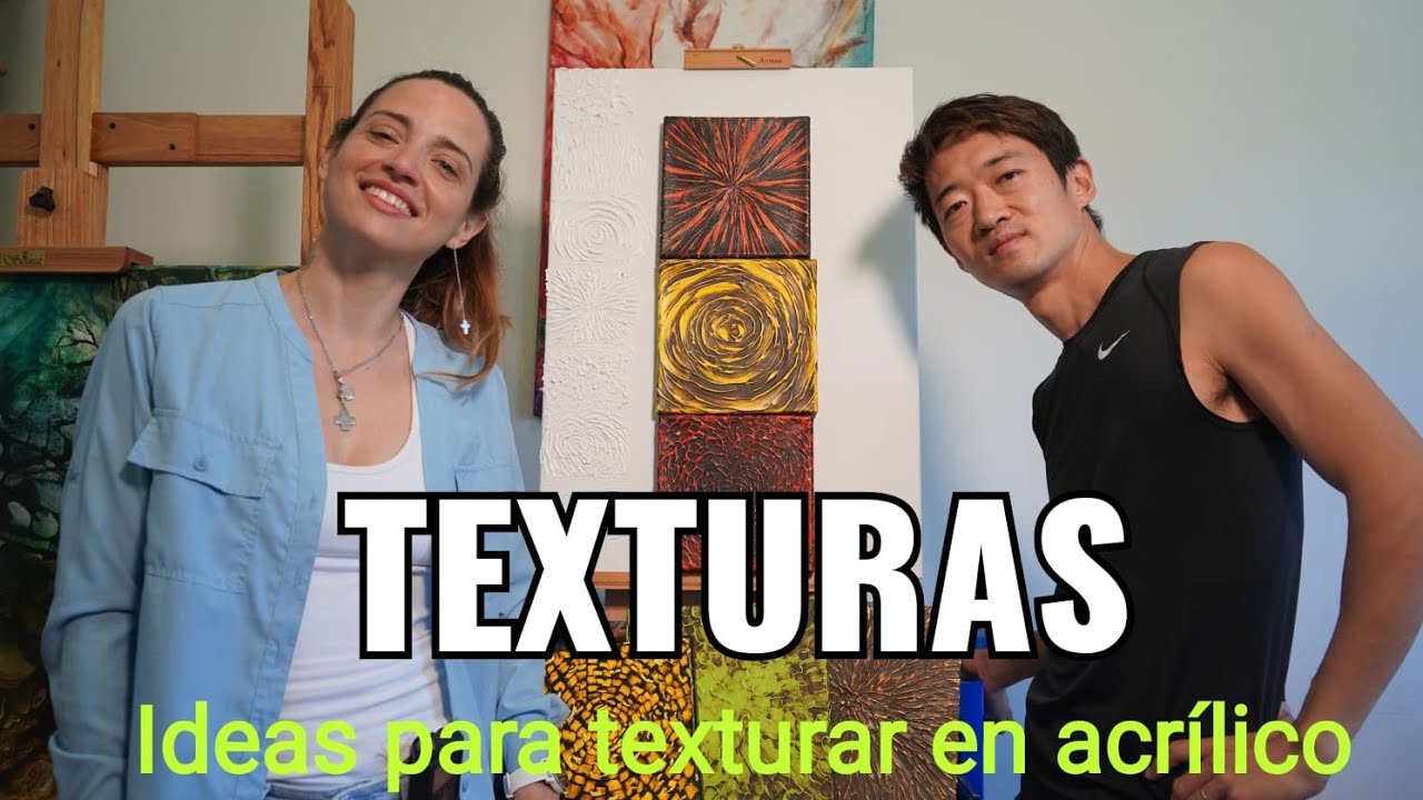 Tutorial 46: las texturas, diferentes formas de generar textura con acrilico.